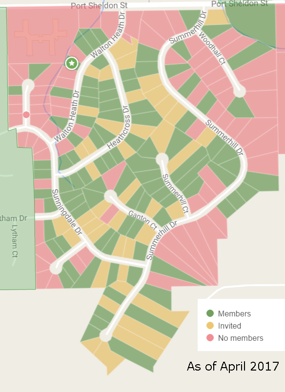 Nextdoor Sunningdale Member Map